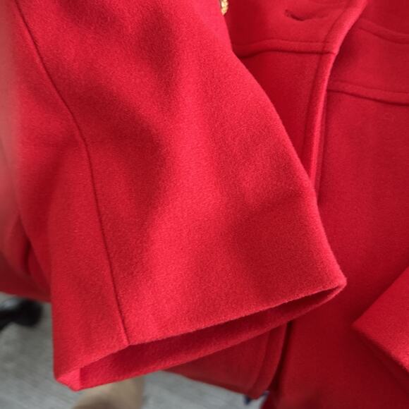 GRACE KARIN Women Lapel Double-Breasted Trench Coat Jacket Teal Red XL / New!! - Picture 11 of 16